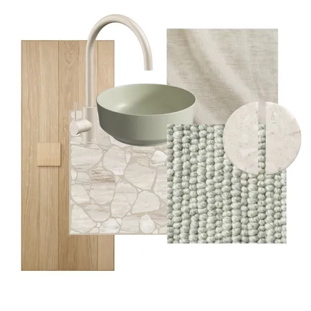 green tones bathroom Interior Design Mood Board by Sarah Interior Styles on Style Sourcebook
