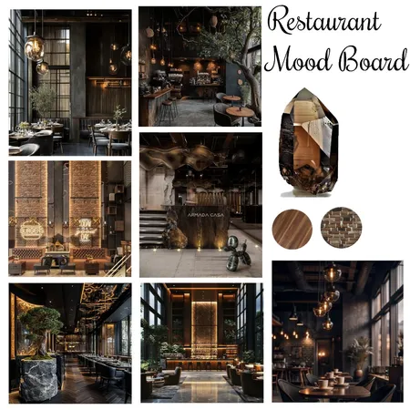 اسود. Interior Design Mood Board by Razan2658