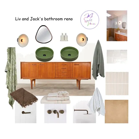 Liv and Jack's bathroom reno Interior Design Mood Board by Mz Scarlett Interiors on Style Sourcebook
