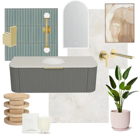 The Block House 2 Bathroom, Week 1 Interior Design Mood Board by Nads on Style Sourcebook