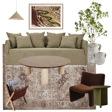 Chocolate & olive Interior Design Mood Board by Thediydecorator on Style Sourcebook