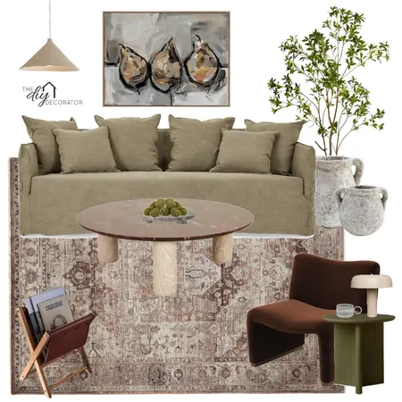 Chocolate & olive Interior Design Mood Board by Thediydecorator on Style Sourcebook