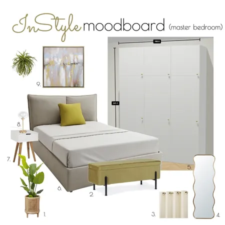 Master bedroom Piave project Interior Design Mood Board by InStyle Idea on Style Sourcebook