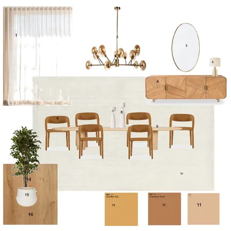 Dining Room Sample Board Interior Design Mood Board by Hoda Nozari on Style Sourcebook