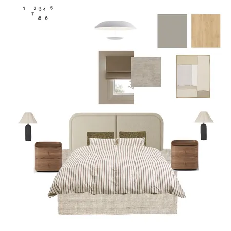 Guest bedroom Interior Design Mood Board by sami09