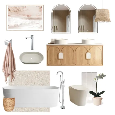 Coastal Bathroom Interior Design Mood Board by ZURE on Style Sourcebook