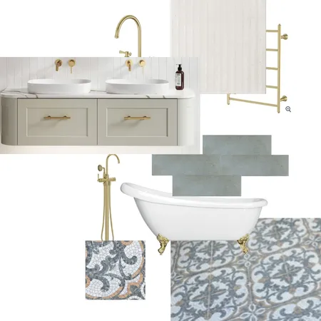 Vintage Modern Bathroom Interior Design Mood Board by Danielliott@live.com.au on Style Sourcebook