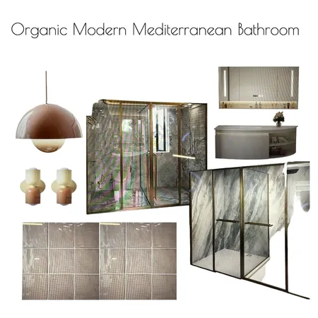 Organic Modern Mediterranean Bathroom Interior Design Mood Board by al1168ster@gmail.com on Style Sourcebook