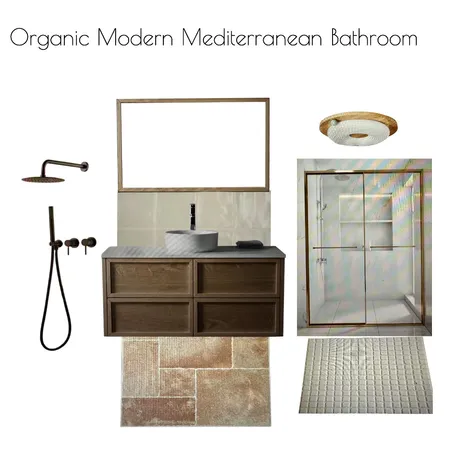 Organic Modern Mediterranean Bathroom Interior Design Mood Board by al1168ster@gmail.com on Style Sourcebook