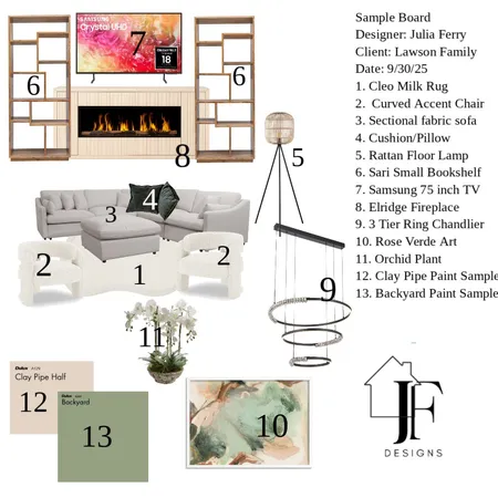 The Lawson Family's living room Interior Design Mood Board by Julia.ferry on Style Sourcebook