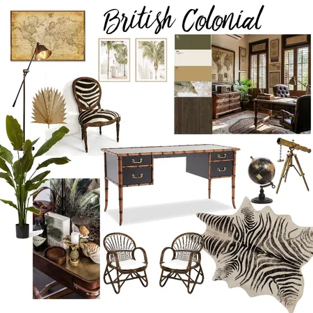 Mood Board 2 British Colonial Interior Design Mood Board by Jerrilynpalmer on Style Sourcebook