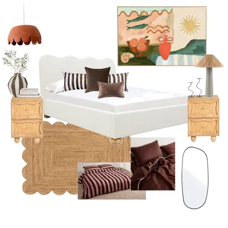 Mediterranean Guest Room Interior Design Mood Board by Em Haus Creative