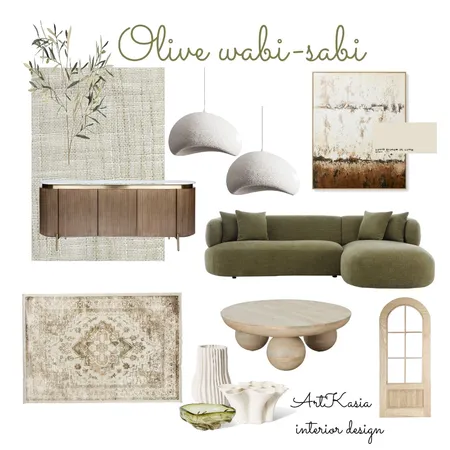 Olive Wabi-Sabi Interior Design Mood Board by swiecicka on Style Sourcebook