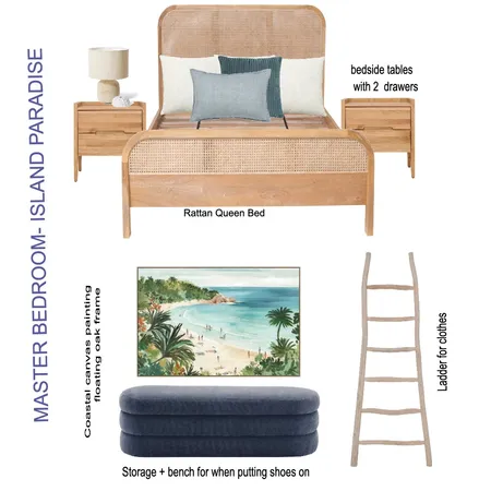 MASTER BEDROOM - ISLAND PARADISE Interior Design Mood Board by KM2639 on Style Sourcebook