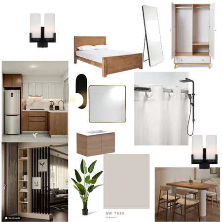 Chandelle Horsford Studio Rental Apartment Interior Design Mood Board by jdarinteriors on Style Sourcebook