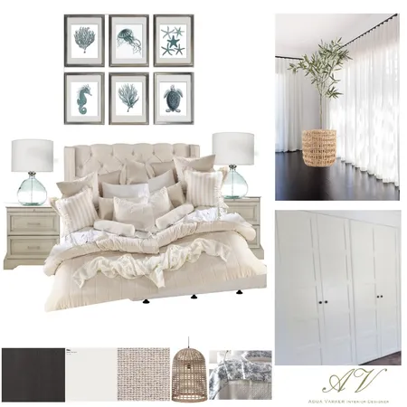 Coastal Retreat Master Bedroom Interior Design Mood Board by Adua on Style Sourcebook