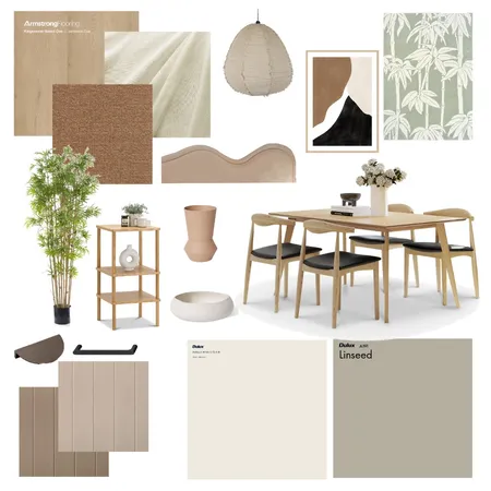 Japandi Mood Board Interior Design Mood Board by EddieJ2307