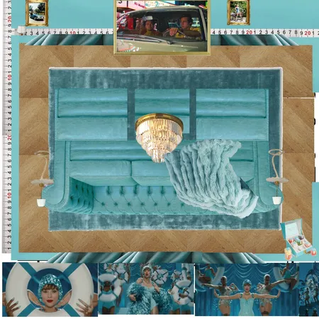 Cinema Blue Colour Drench Interior Design Mood Board by dl2407 on Style Sourcebook