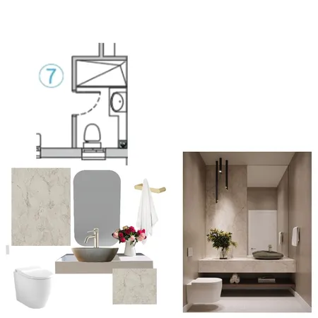 חדר רחיצה Interior Design Mood Board by Rawan's on Style Sourcebook