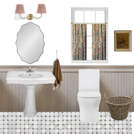 Rileys Bathroom - pedestal sink Interior Design Mood Board by Annacoryn on Style Sourcebook