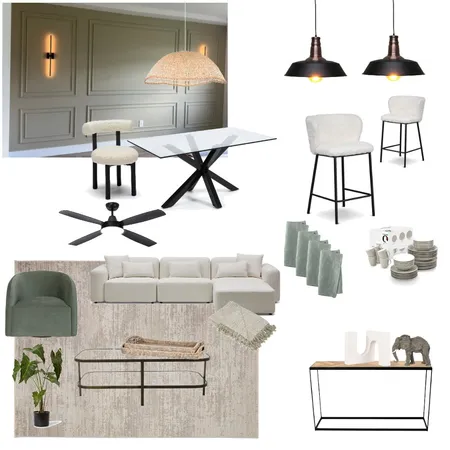 Stacy Gregoire Living, Kitchen & Dining Interior Design Mood Board by jdarinteriors on Style Sourcebook