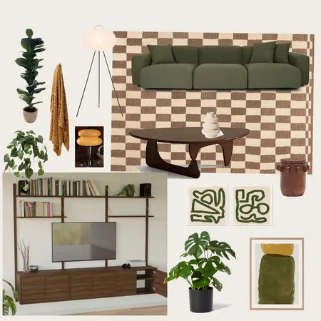 Earthy Modern Living Area Interior Design Mood Board by meginwonderlnd on Style Sourcebook