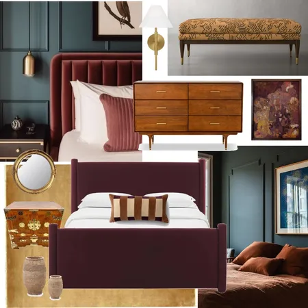 Syed Bedroom Interior Design Mood Board by Lauren Thompson on Style Sourcebook