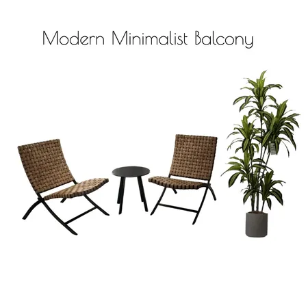 Modern Minimalist Balcony Interior Design Mood Board by al1168ster@gmail.com