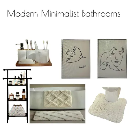Modern Minimalist Bathrooms Interior Design Mood Board by al1168ster@gmail.com on Style Sourcebook