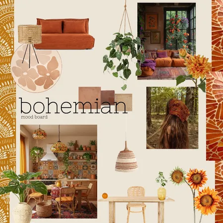Bohemian Mood Board Interior Design Mood Board by rachelengen@outlook.com on Style Sourcebook