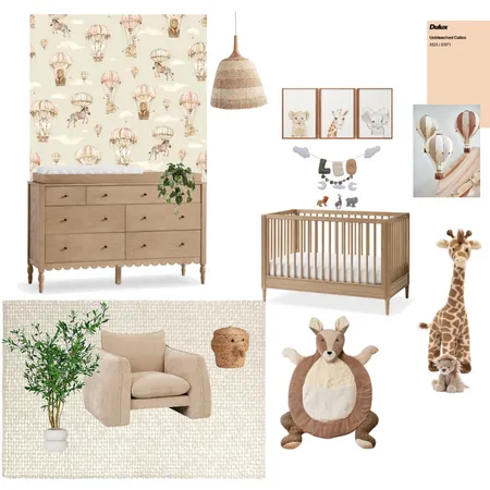 Nursery Interior Design Mood Board by sjinteriors