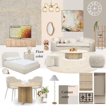 nude home Interior Design Mood Board by mobinadel