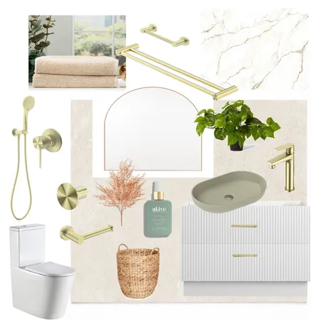 Bathroom Mum Interior Design Mood Board by Solace House