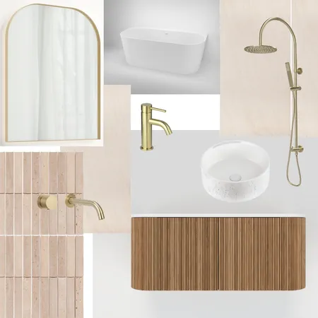 Coastal Golden Interior Design Mood Board by lilyb