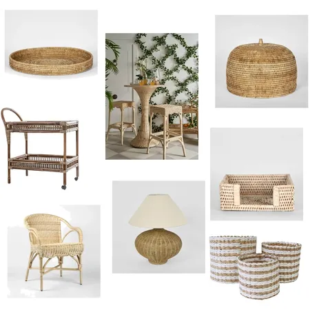 Rattan Decor Interior Design Mood Board by House of Walton on Style Sourcebook