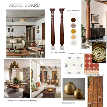 CHETTINAD MOOD BOARD Interior Design Mood Board by DUTTA DISHA on Style Sourcebook