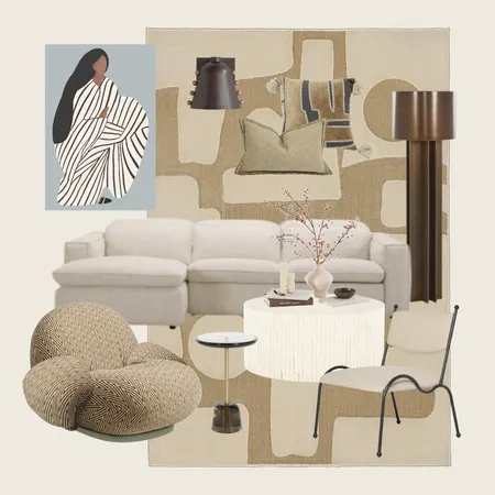 Living Space for Ammie Negrin by Janelle Interior Design Mood Board by Miss Amara