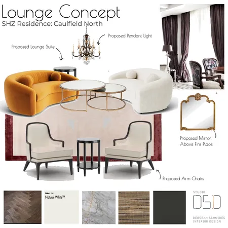SHZ Residence Interior Design Mood Board by Debschmideg