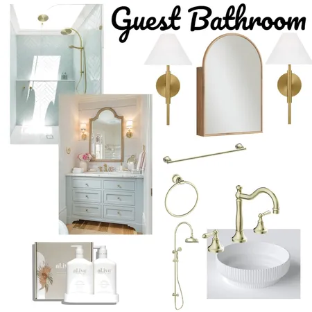 Guest Bathroom Interior Design Mood Board by linkolic@hotmail.com on Style Sourcebook