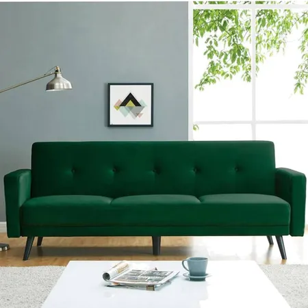Esben 3-Seater Velvet Sofa Bed in Forest Green Interior Design Mood Board by Luxo Living AU on Style Sourcebook