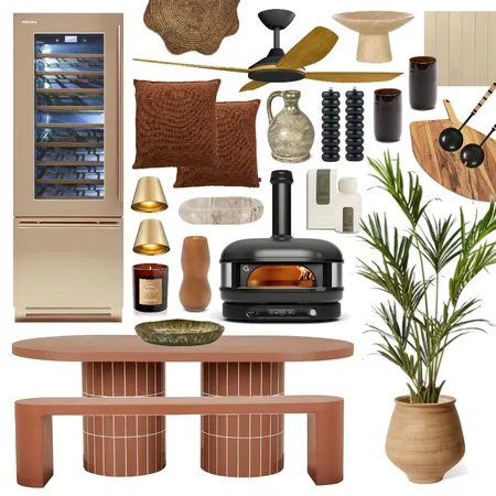 Bold, Warm Alfresco Interior Design Mood Board by Lighting Illusions on Style Sourcebook