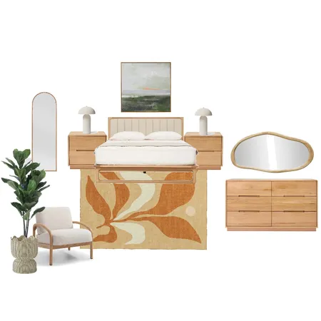 orange bed Interior Design Mood Board by Meleena17 on Style Sourcebook