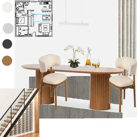 Sample Board / Dining Room Interior Design Mood Board by fidele on Style Sourcebook