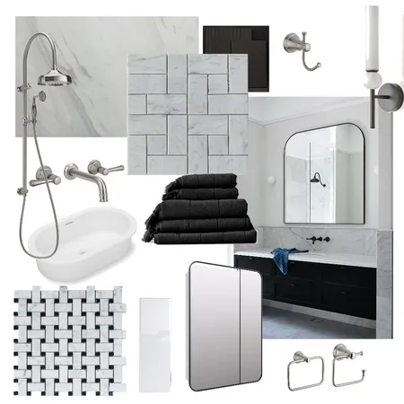 Classic Guest Bathroom Interior Design Mood Board by Zarper Interiors on Style Sourcebook