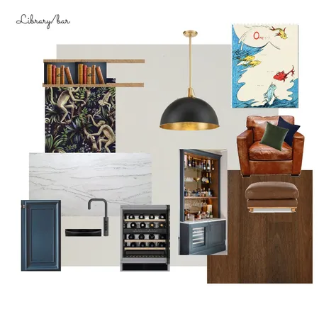 Bar area and Library Interior Design Mood Board by Lorna B on Style Sourcebook