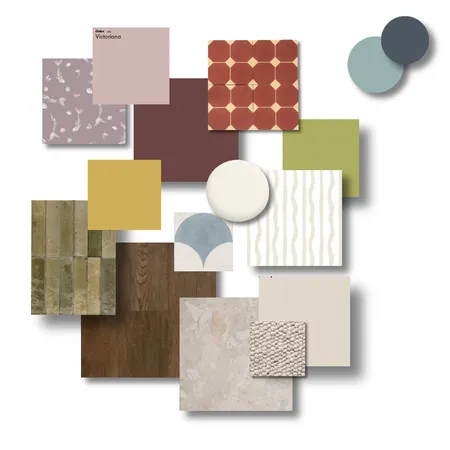 Tetrad Colour Scheme (Yellow Green, Orange, Red-Violet & Blue) Interior Design Mood Board by Emma White on Style Sourcebook