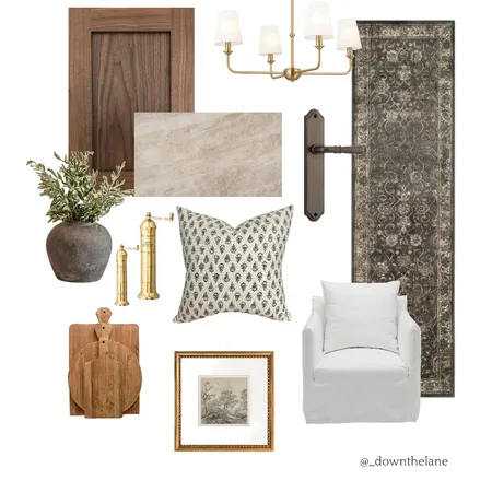 Modern Farmhouse Kitchen & Dining Interior Design Mood Board by DOWN THE LANE by Tina Harris on Style Sourcebook