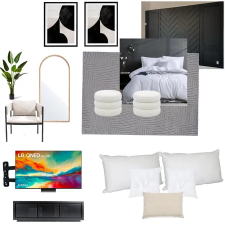 The Escape Villa Master Bedroom Interior Design Mood Board by jdarinteriors