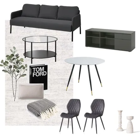 Postmark 2 bed living room Dark Grey 2 Interior Design Mood Board by Lovenana on Style Sourcebook