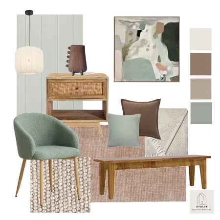 Glenorchy Bedroom Interior Design Mood Board by Evolve Creative Interiors on Style Sourcebook